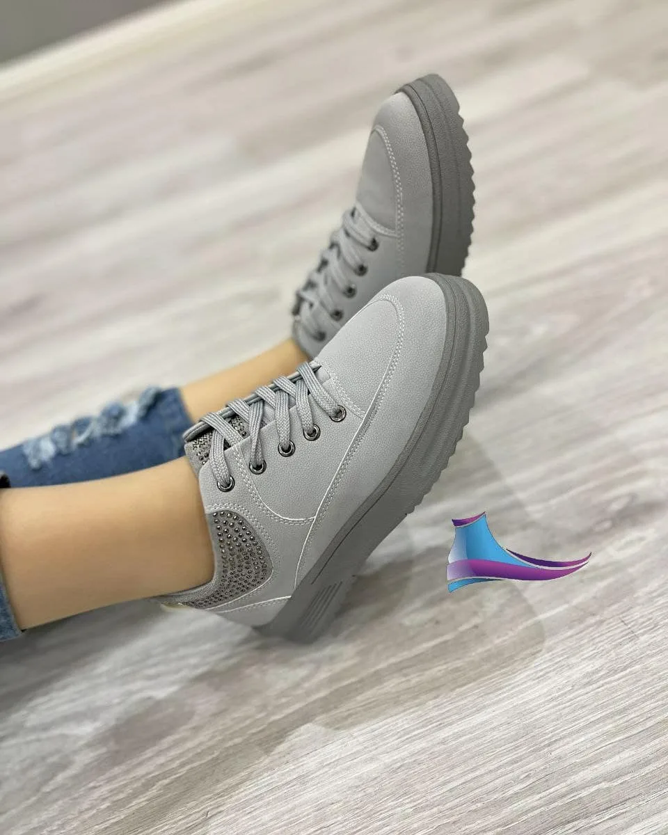کتانی بنددار زنانه صورتی — عکس ۳