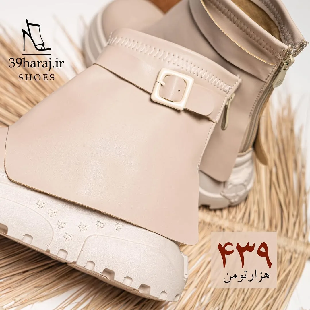 نیم‌بوت چرم زنانه — عکس ۲