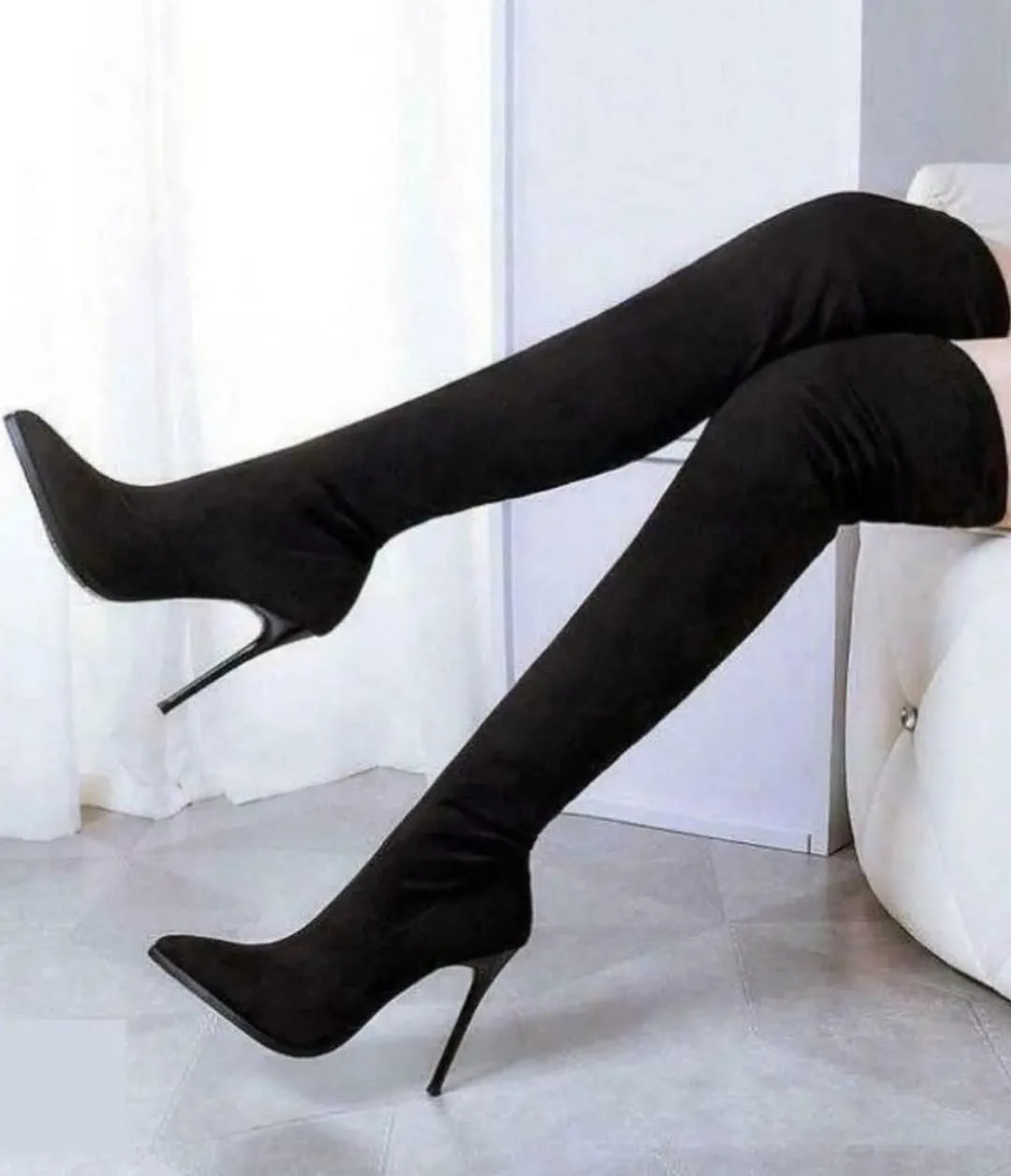 بوت ساق بلند استرچ ضدآب — عکس ۶