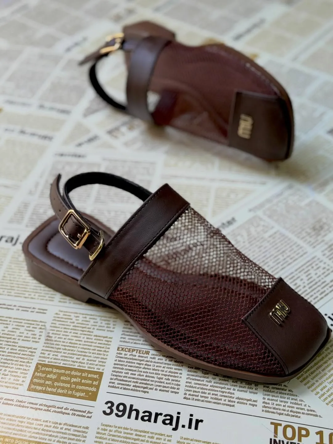 صندل توری چرم — عکس ۲