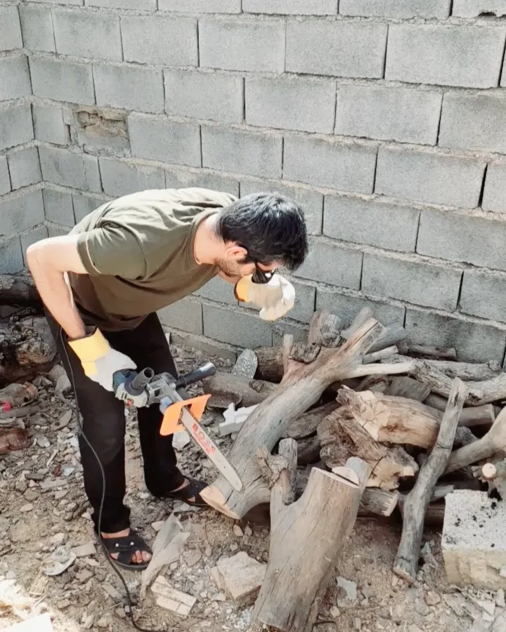تبدیل مینی‌فرز به اره زنجیری، رنگ خاکستری و نارنجی، جنس فلز و پلاستیک، دستی، تیغه مستقیم