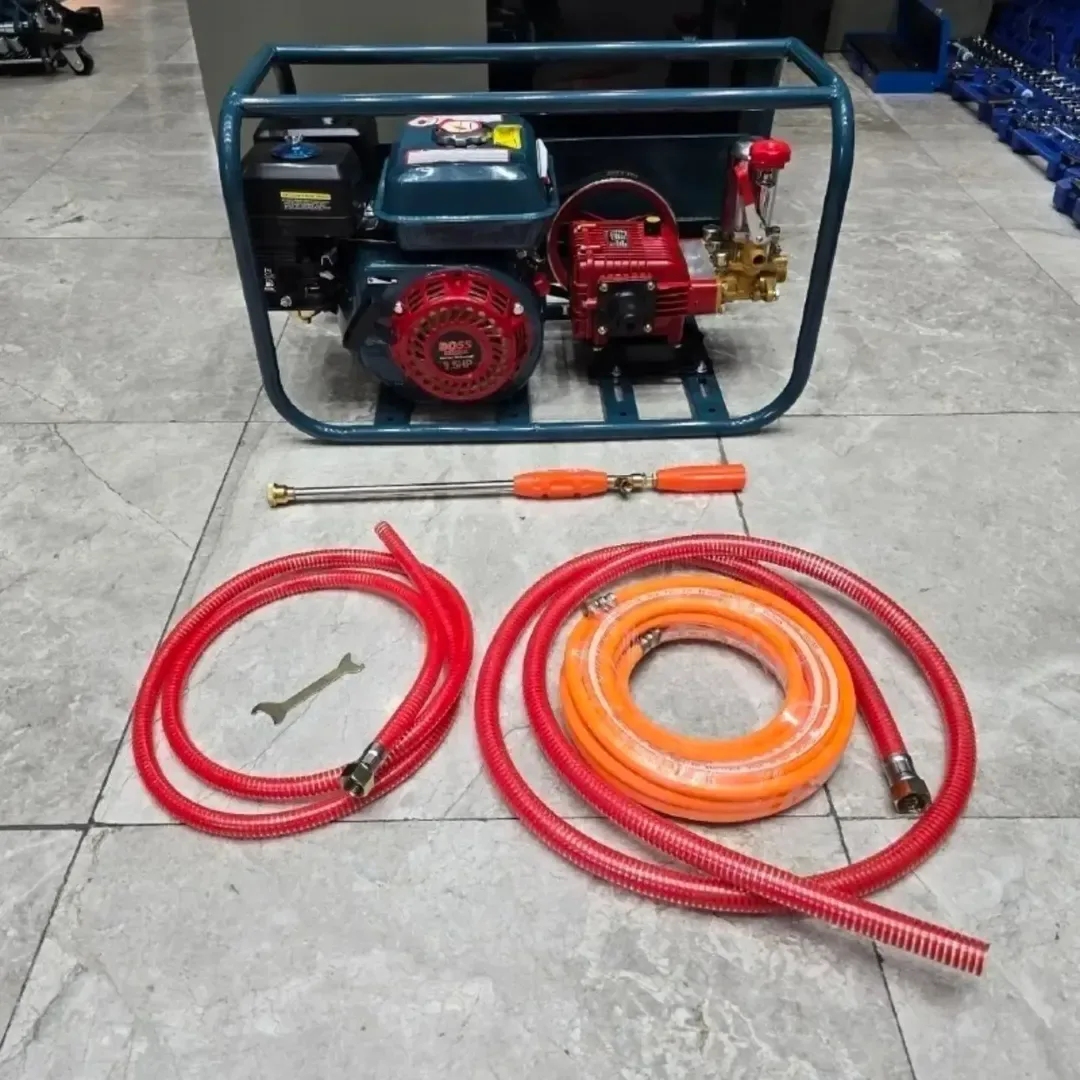 کارواش فشار قوی، رنگ آبی، قرمز و مشکی، جنس پلاستیک و فلز، کارواش بنزینی پرتابل