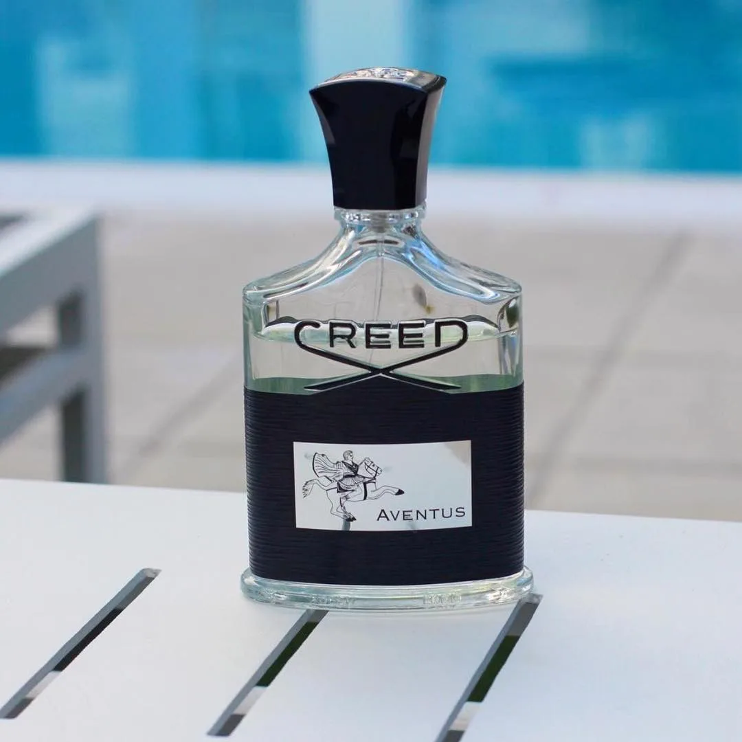 عطر مردانه اونتوس کرید، رنگ شفاف و مشکی، جنس شیشه و پلاستیک، مستطیلی