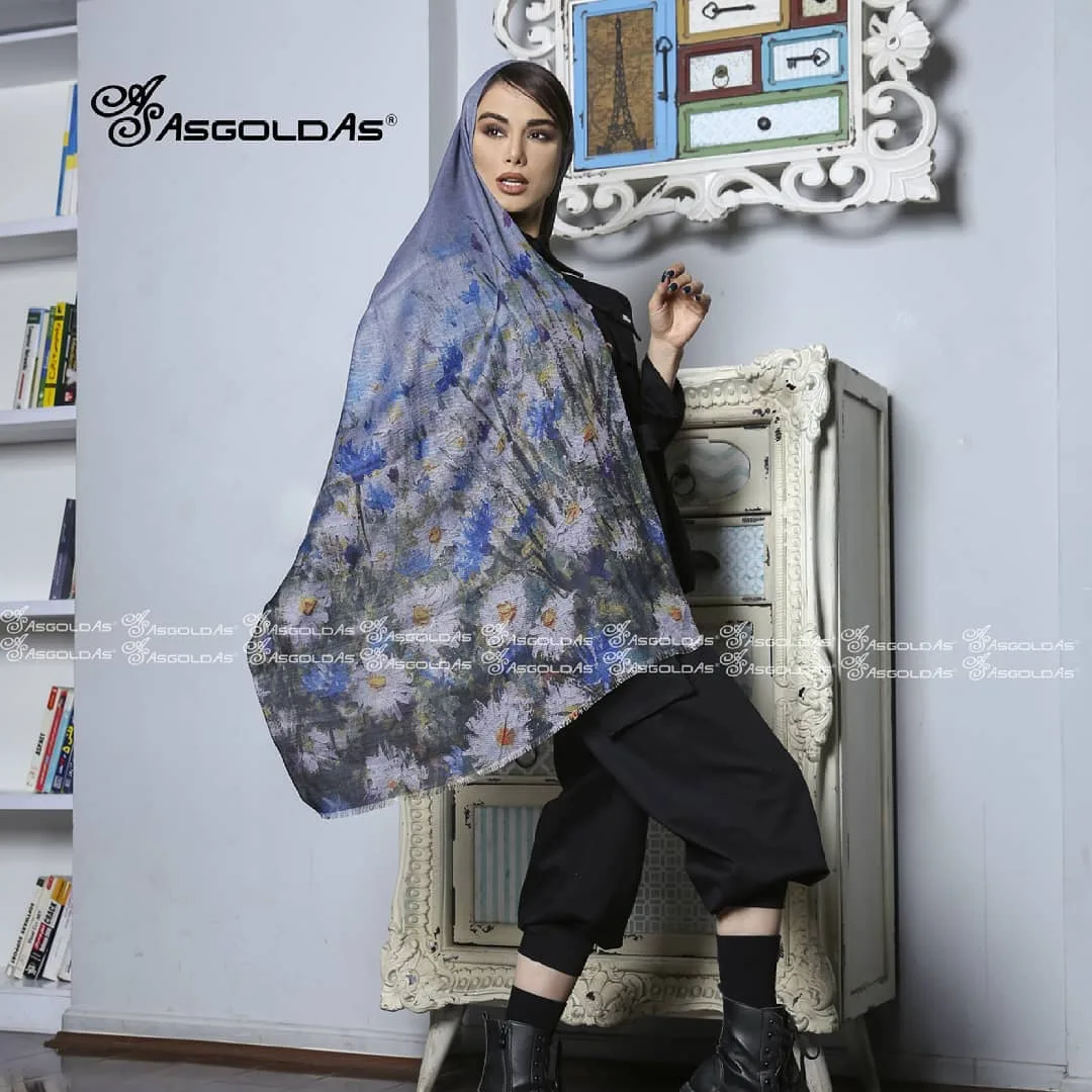 شال نخی پاییزه کج راه