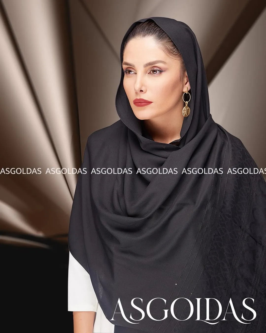 شال نخی دستک پولکی کد ۴۲۵۱