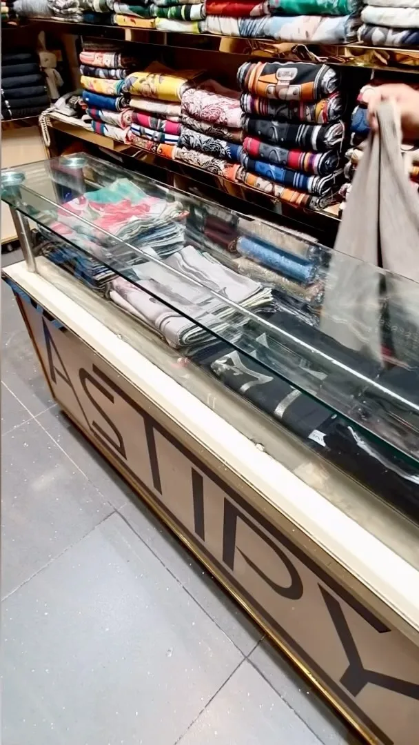 شال موهر پلیسه لبه خزدار پاییزه
