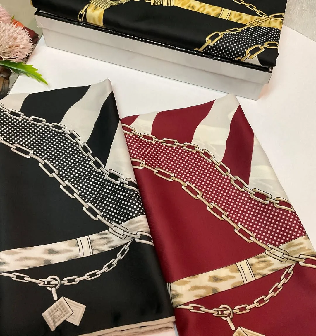 روسری ابریشم توییل مجلسی ۱۲۰ — عکس ۷