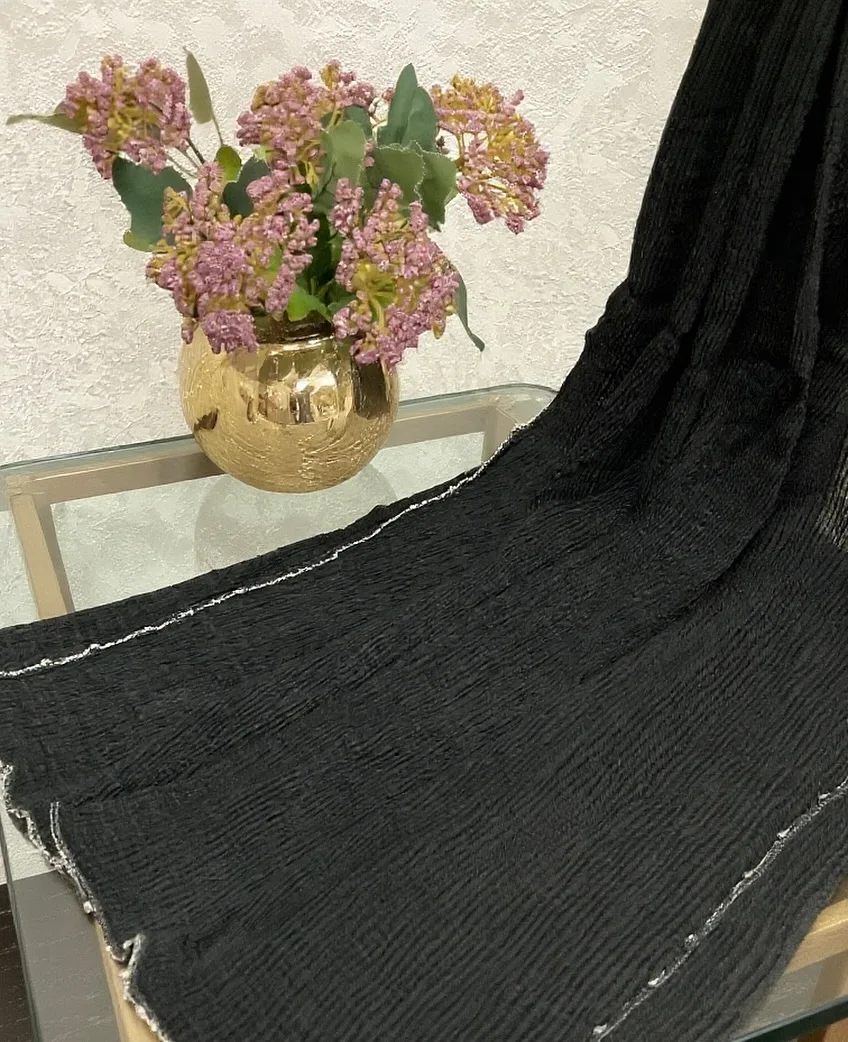 شال پلیسه مشکی — عکس ۸