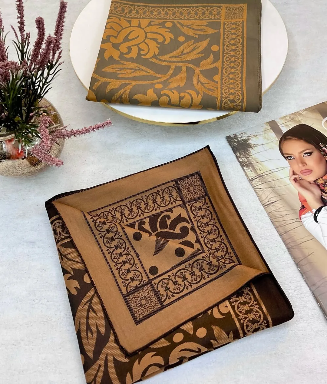 روسری نخ ابریشم — عکس ۳