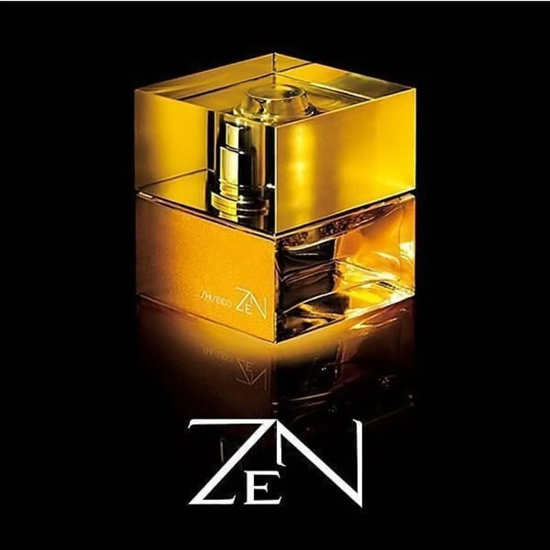 عطر زن طلایی زنانه شیسیدو، جنس شیشه، بطری مکعبی