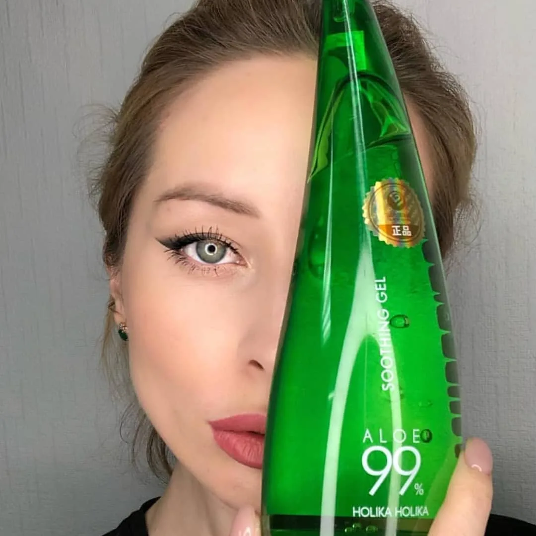 ژل آلوئه ورا ۹۹٪ هولیکا هولیکا، رنگ سبز، جنس پلاستیک، تیوپی، مخروطی