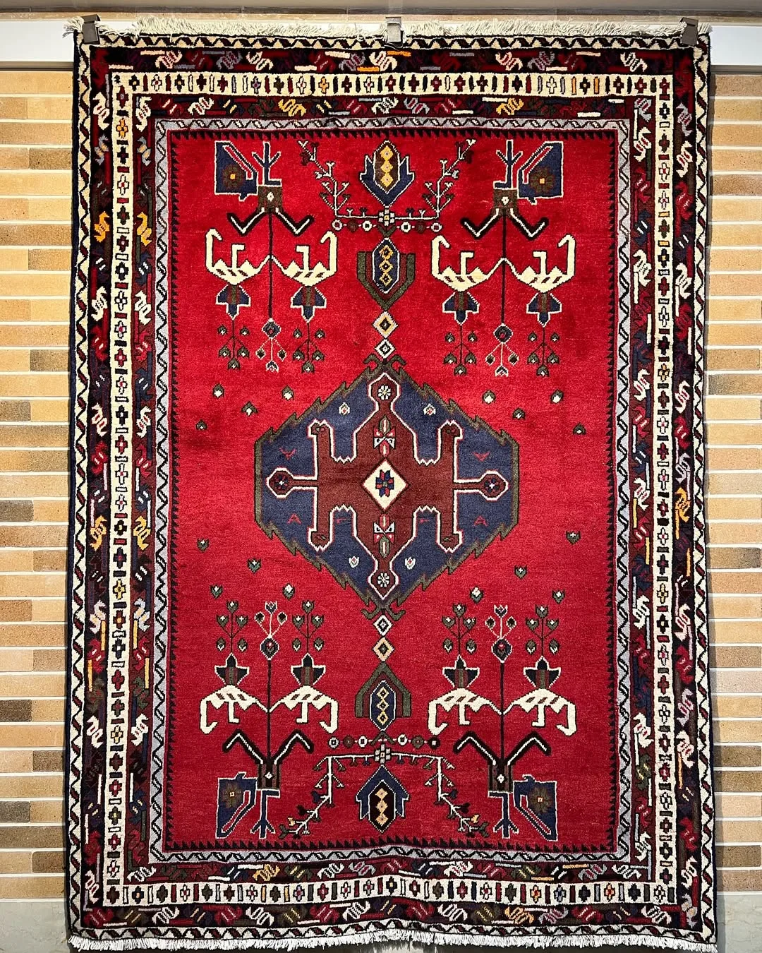 قالیچه سه متری قدیمی افشار