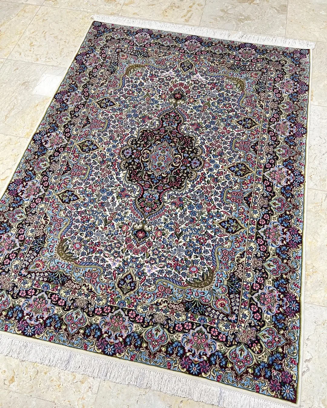 قالیچه سه متری نقشه قدیم کرمان