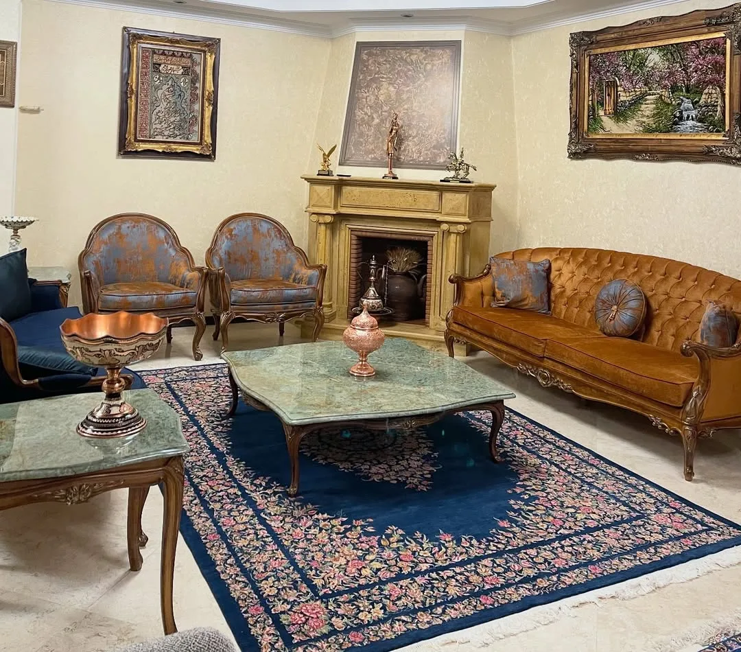 فرش شش متری آبی دیبا