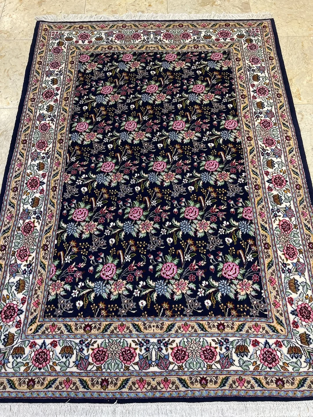 قالیچه چهار متری گلفرنگ کرمان