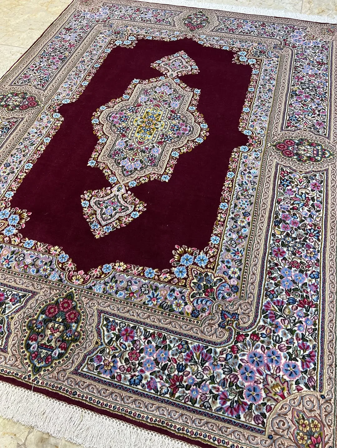 قالیچه سه متری لاکی کفساده کرمان