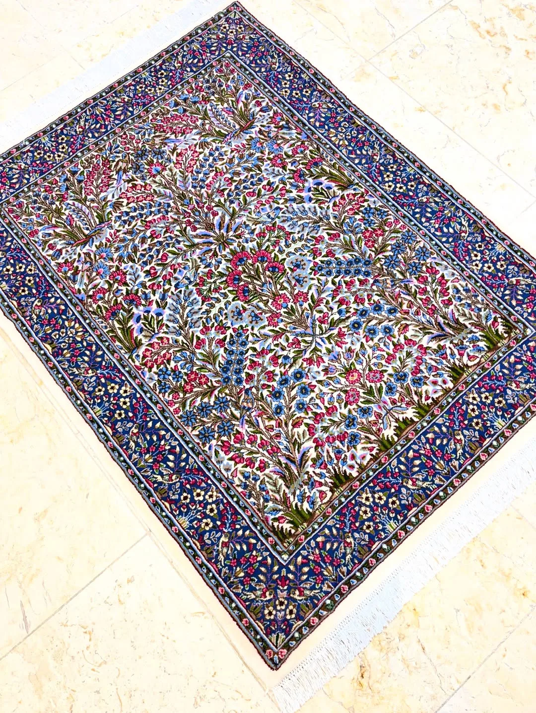 قالیچه ذرع و نیم کرم درختی کرمان