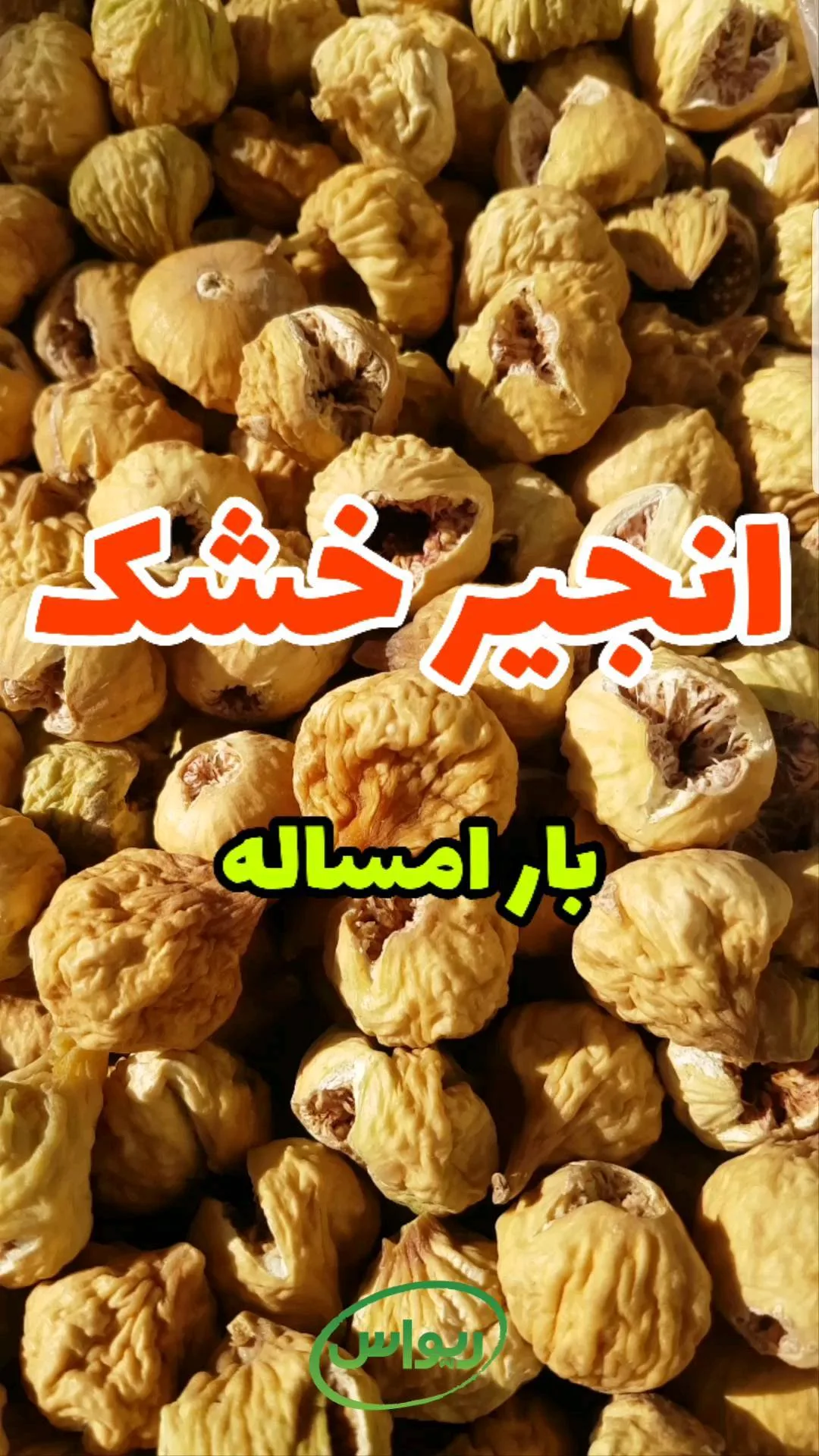 انجیر خشک استهبان، رنگ زرد و کرم، میوه خشک شده