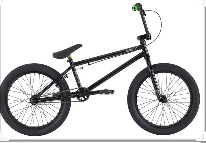دوچرخه BMX مدل سولو پریمیوم، رنگ مشکی و سبز، جنس فلز، مدل BMX