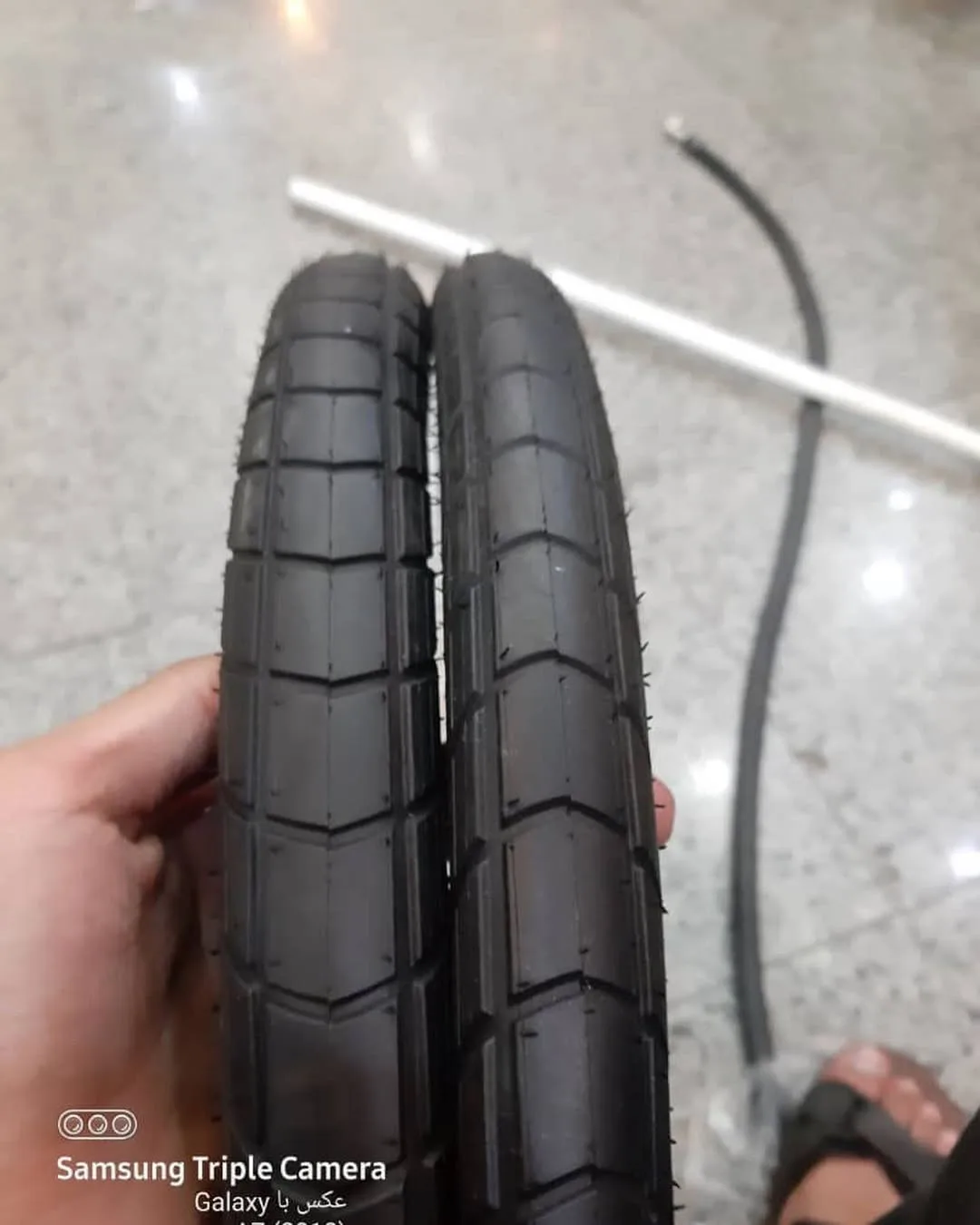 لاستیک دوچرخه بی ام ایکس شوالبی، رنگ مشکی، طرح هندسی، تایر آج‌دار