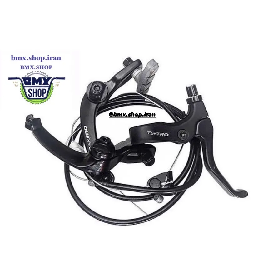 ترمز دوچرخه tektro، رنگ مشکی، جنس فلز و پلاستیک، مدل V-brake
