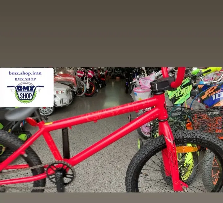 دوچرخه BMX مدل متود ۳، رنگ قرمز و مشکی، جنس فلز و پلاستیک، دوچرخه شهری و کوهستان