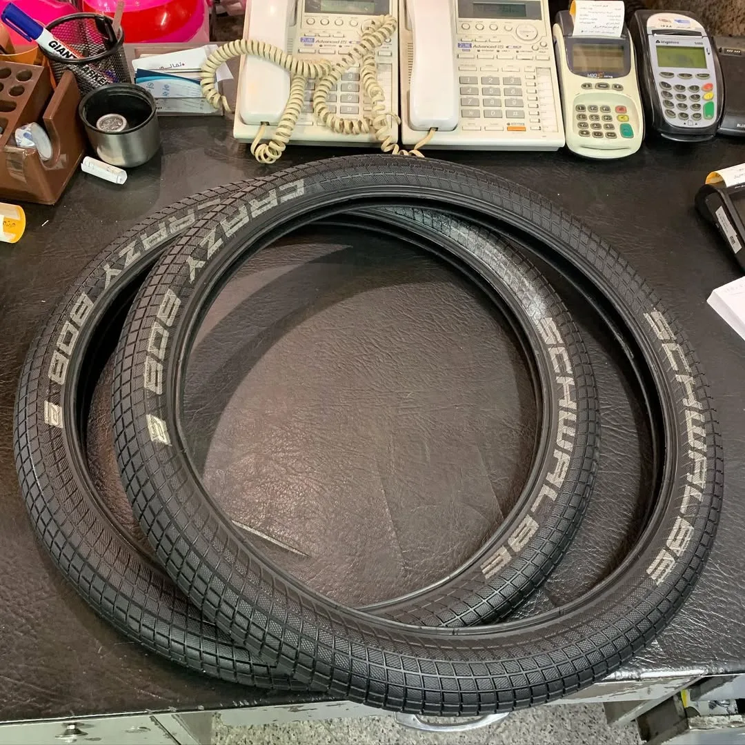 لاستیک دوچرخه BMX شوالب Schwalbe، رنگ مشکی، جنس پلاستیک، لاستیک دوچرخه شهری