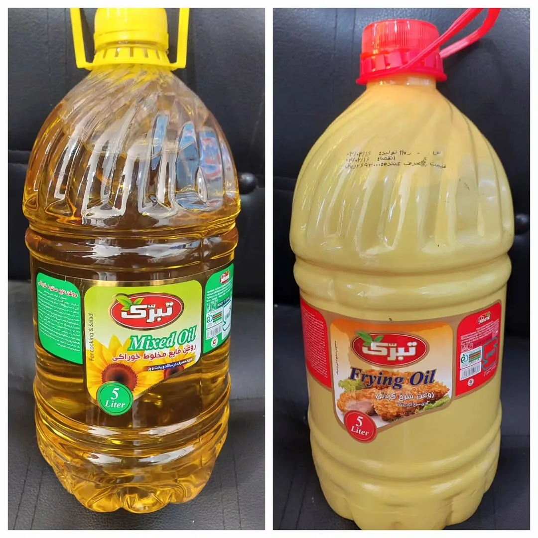 روغن پخت مخلوط ۵ لیتری تبرک