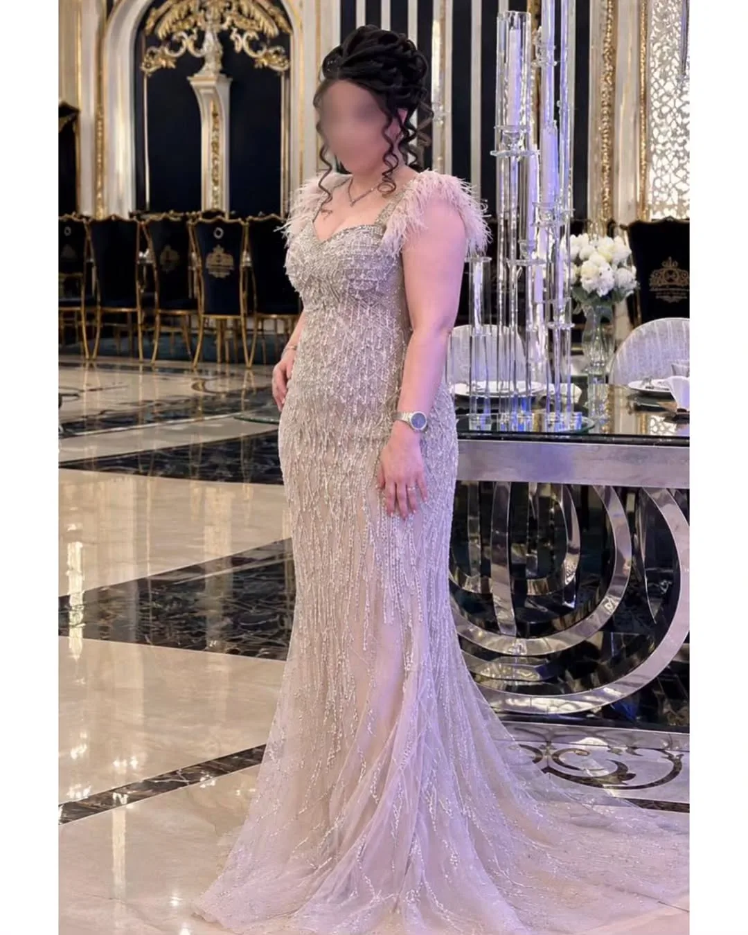 لباس شب سنگدوزی