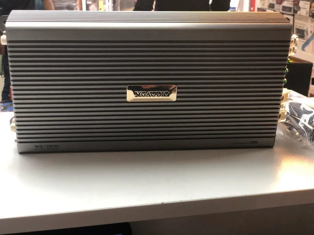 آمپلی فایر مینی کلاس D MG Audio، رنگ خاکستری، جنس فلز، مستطیلی