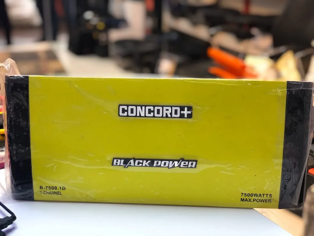 آمپلی‌فایر مونو B-7500.1 Concord Plus، رنگ زرد و مشکی، جنس فلز، مستطیلی