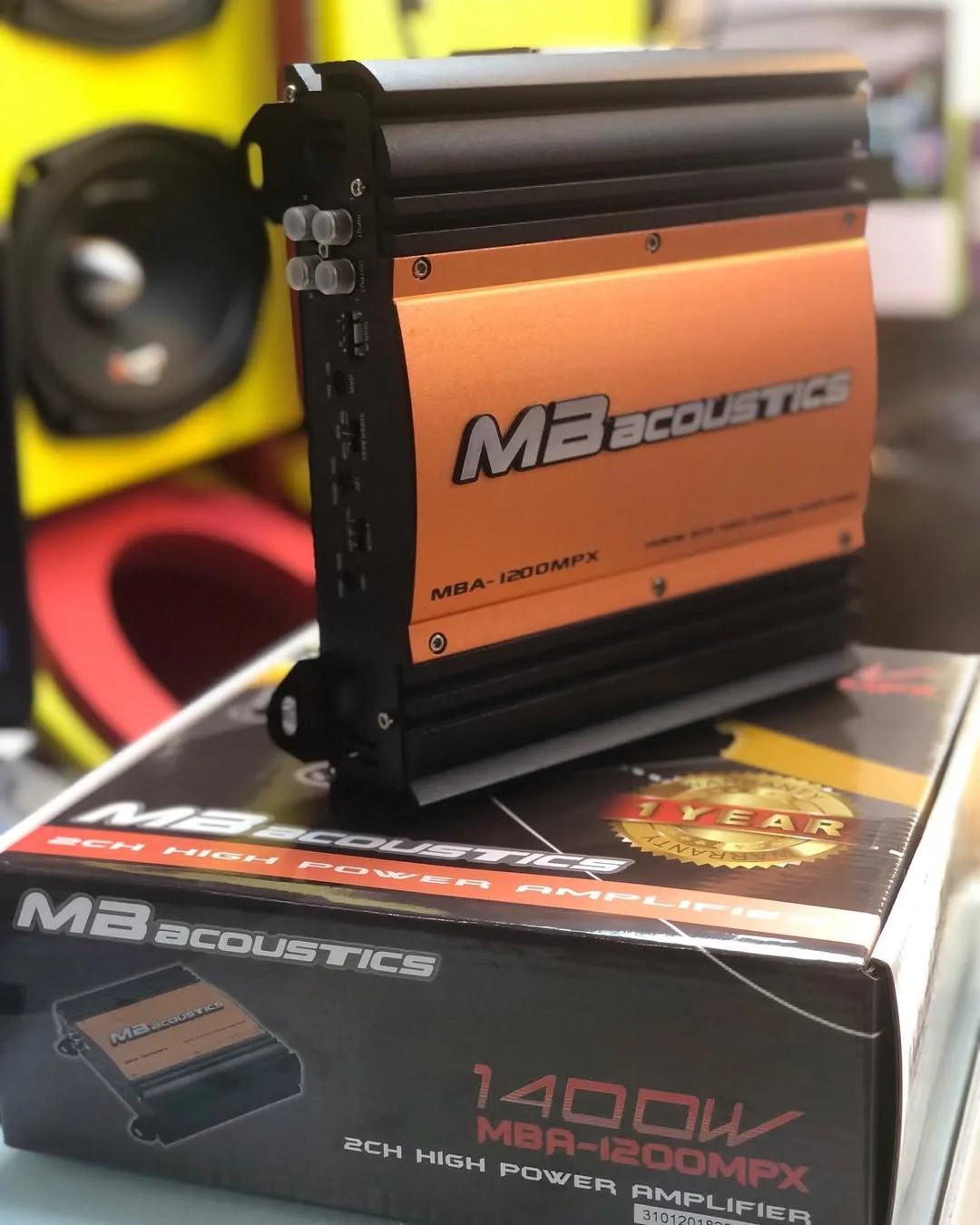آمپلی فایر ۲ کانال MBA-1200 MPX ام بی اکوستیک