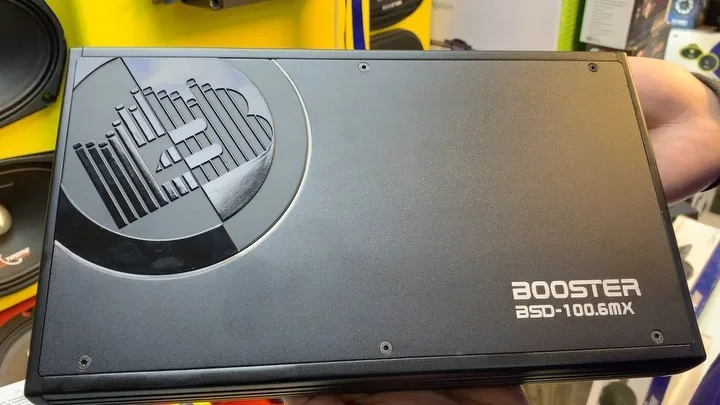 آمپلی‌فایر ۶ کانال BSD-100.6MX بوستر، رنگ مشکی، جنس فلز، مستطیلی