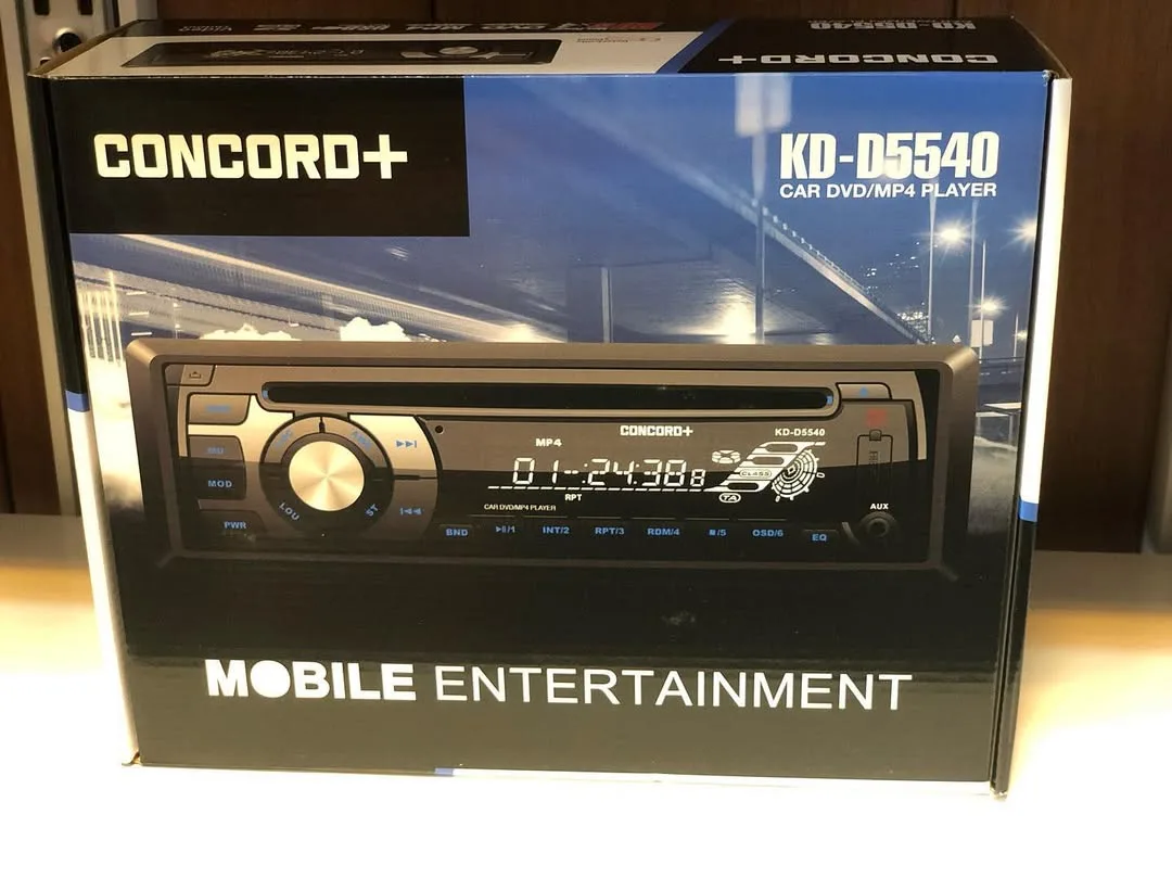 پخش DVD خودرو KD-5440 کنکورد پلاس، رنگ مشکی، جنس پلاستیک و فلز، تک دین