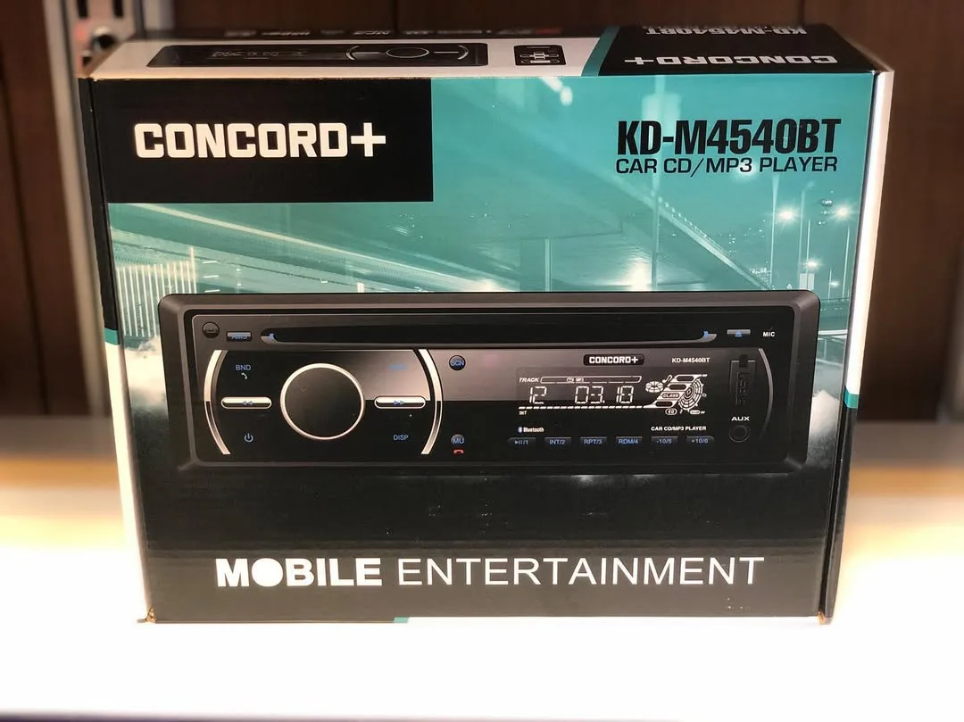 پخش CD خودرو KD-M4540BT کنکورد پلاس، رنگ مشکی، جنس پلاستیک و فلز، تک دین