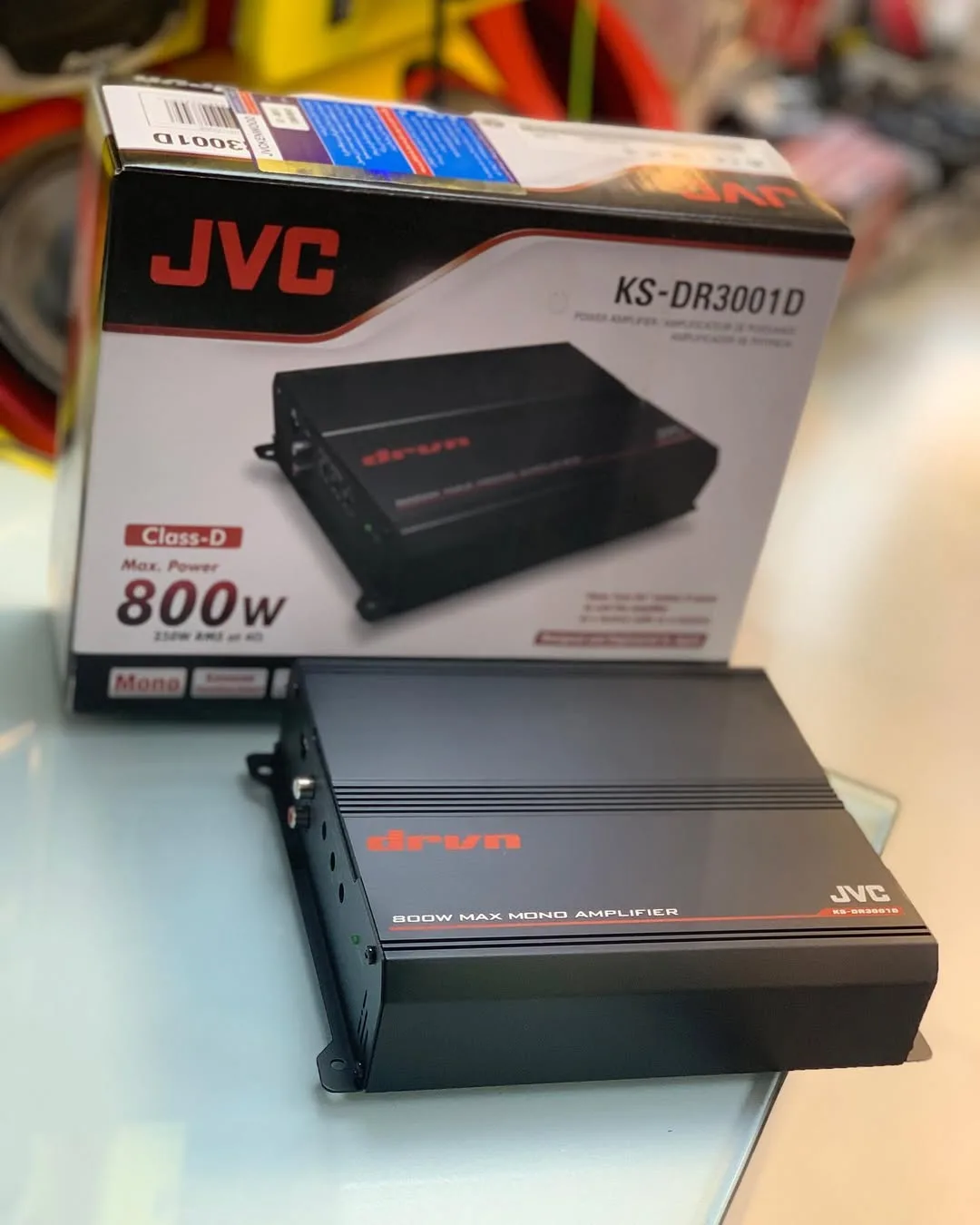 آمپلی فایر مونو KS-DR3001 D JVC، رنگ مشکی، جنس فلز، مستطیلی