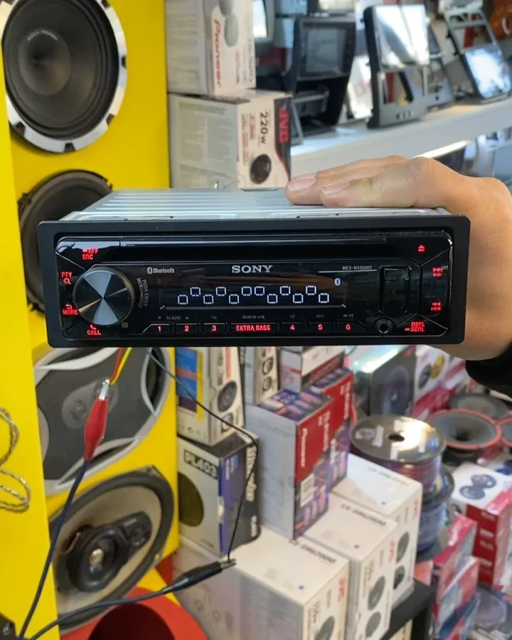 ضبط ماشین مدل MEX-4300BT، رنگ مشکی، جنس پلاستیک و فلز، تک‌دین، دیجیتال