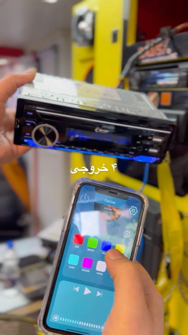 رادیوپخش خودرو X-PRO، رنگ مشکی، جنس پلاستیک و فلز، تک‌دین