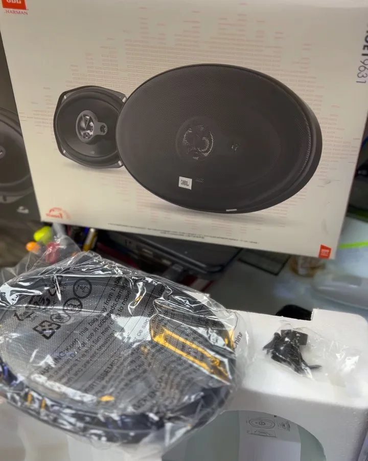 بلندگو بیضی JBL Stage1 9631، رنگ مشکی و نارنجی، جنس پلاستیک و فلز