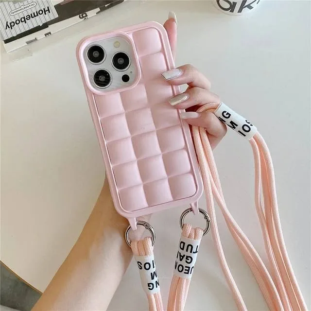 قاب گوشی پافر لندیارد، رنگ صورتی، دوخت برجسته