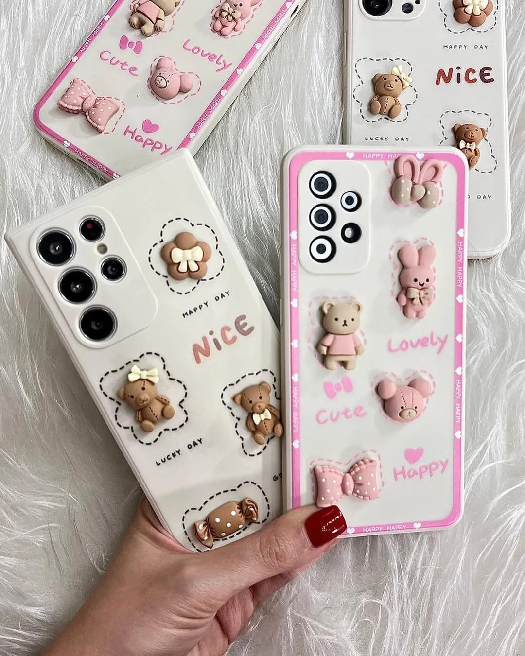 قاب گوشی خرس شکلاتی
