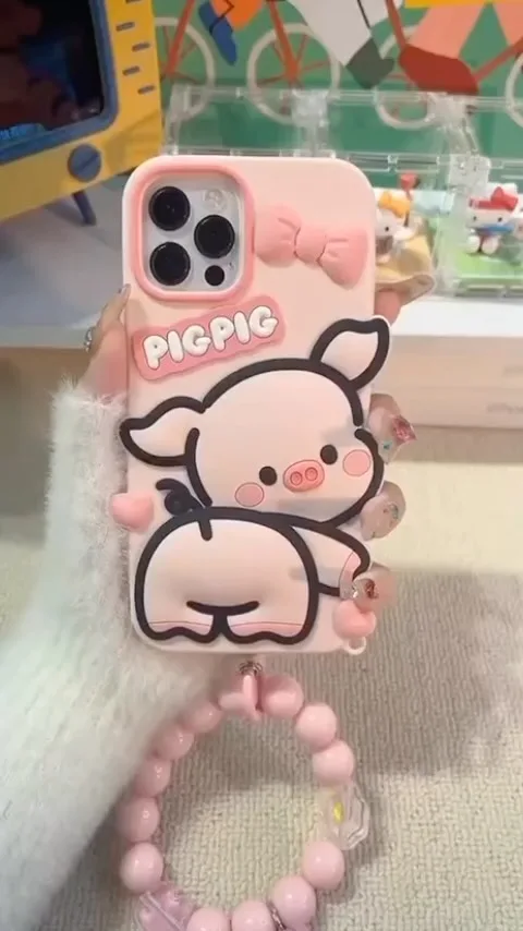 گارد سیلیکونی PIG PIG با بند آویز