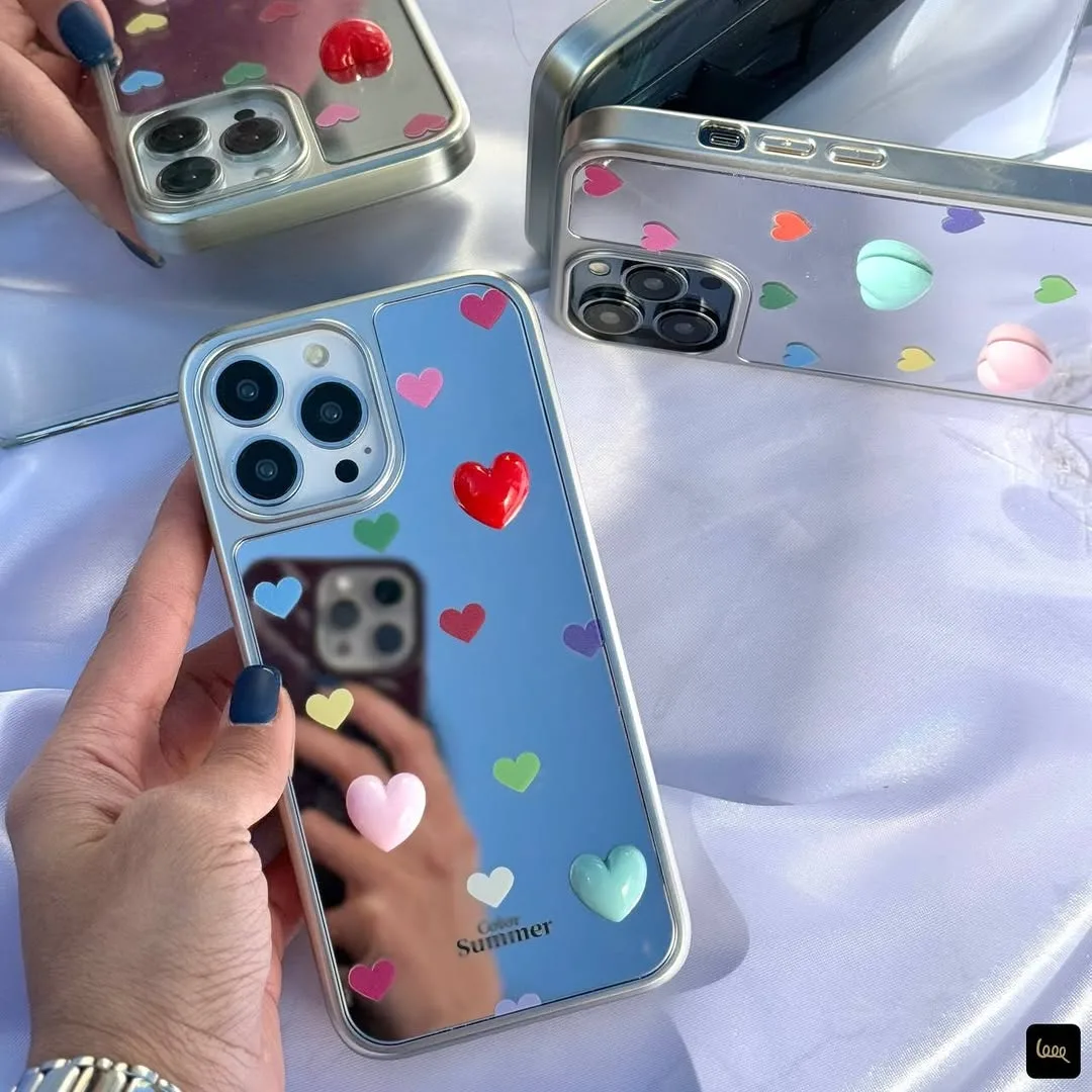 قاب آینه‌ای قلب رنگی — عکس ۷