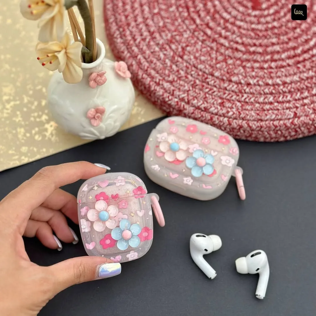 کاور ایرپاد گل‌دار با آویز — عکس ۴