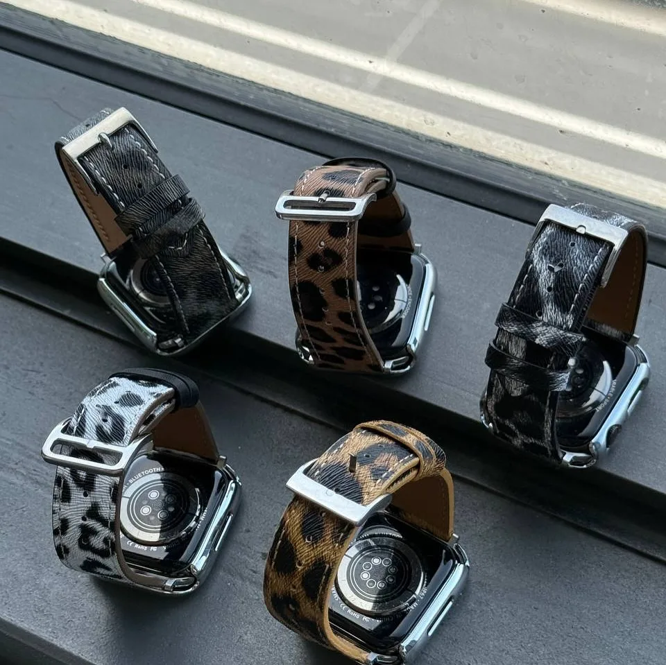بند چرمی اپل واچ پلنگی — عکس ۵
