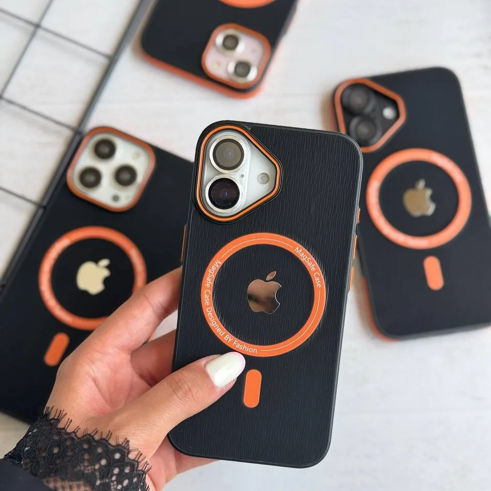 قاب Orange Grip مگ‌سیف، رنگ مشکی و نارنجی، دارای حلقه مگ‌سیف