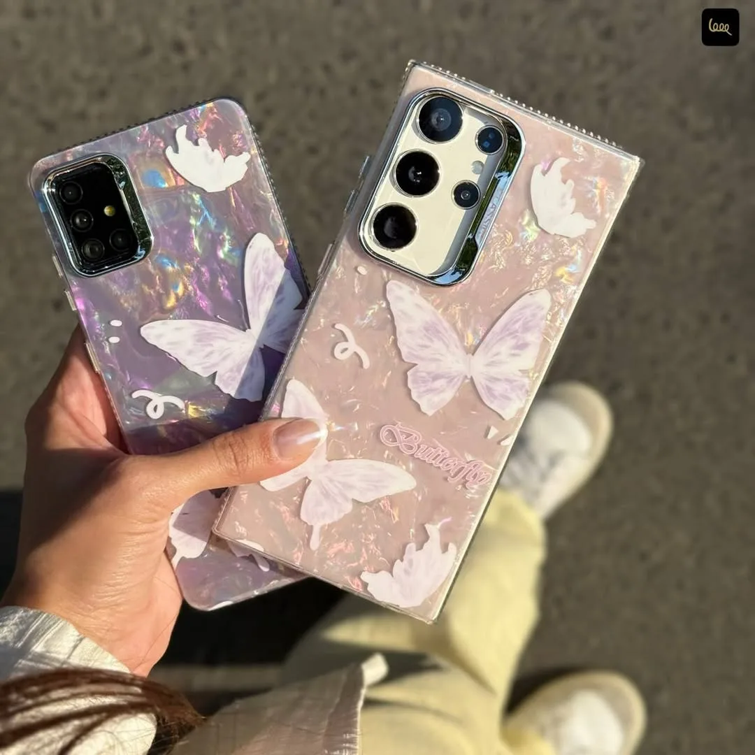 قاب پروانه‌ای یخی صورتی با آویز — عکس ۷