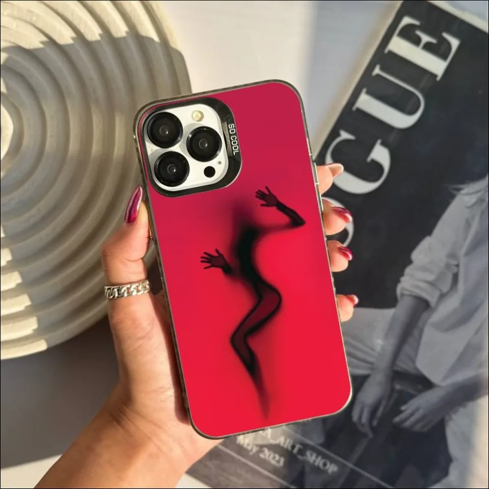قاب سفارشی آینه‌ای قرمز — عکس ۶