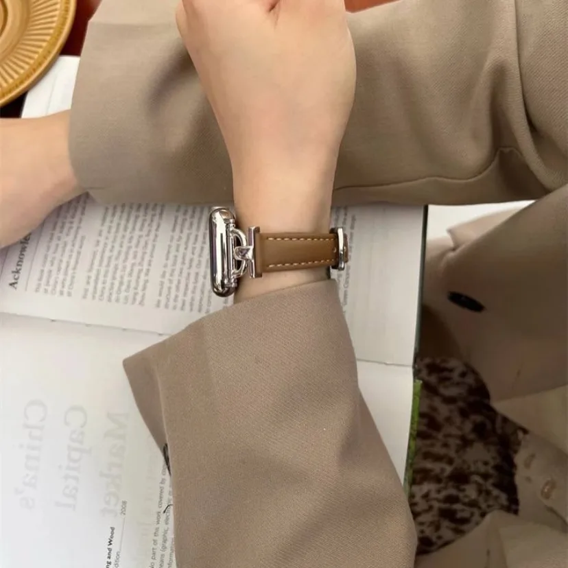بند چرمی نازک زنانه اپل واچ — عکس ۷