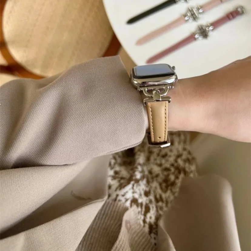 بند چرمی نازک زنانه اپل واچ — عکس ۸